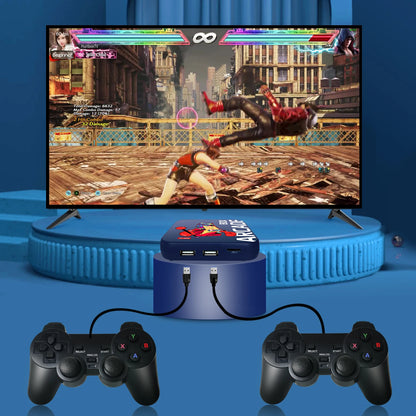 Consola de videojuegos Arcade Box para PS1/DC/N64 con más de 50 000 juegos, Plug and Play, pantalla 4K HD y emulador.