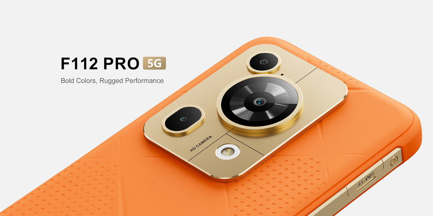 [Estreno mundial] Fossibot F112 PRO 5G Smartphone resistente, pantalla HD+ de 6,88", batería de 7150 mAh, 24 GB (8+16) + 256 GB, Android 14, cámara de 50 MP