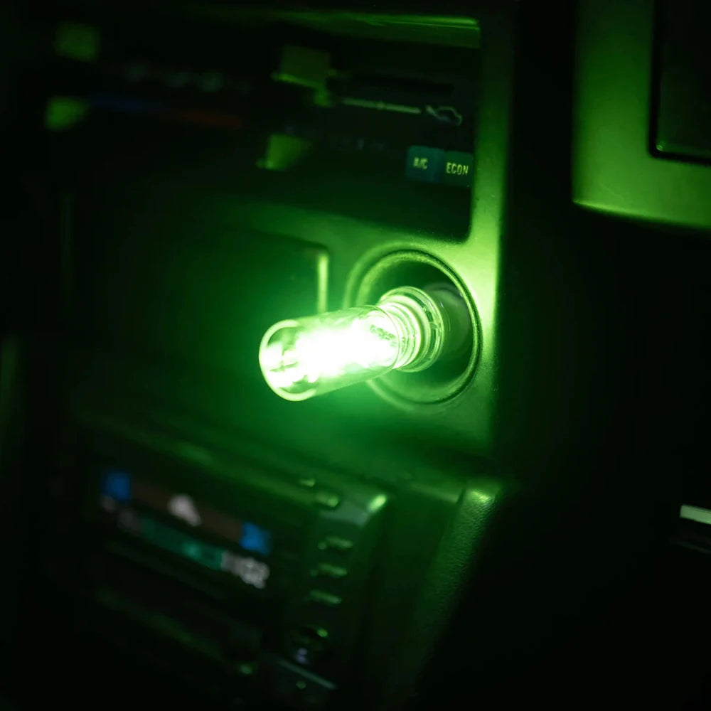 Luz de ambiente USB para coche, inalámbrica, con modificación, luz de ambiente interior, luminosa, LED, decorativa, personalizada, lámpara de noche