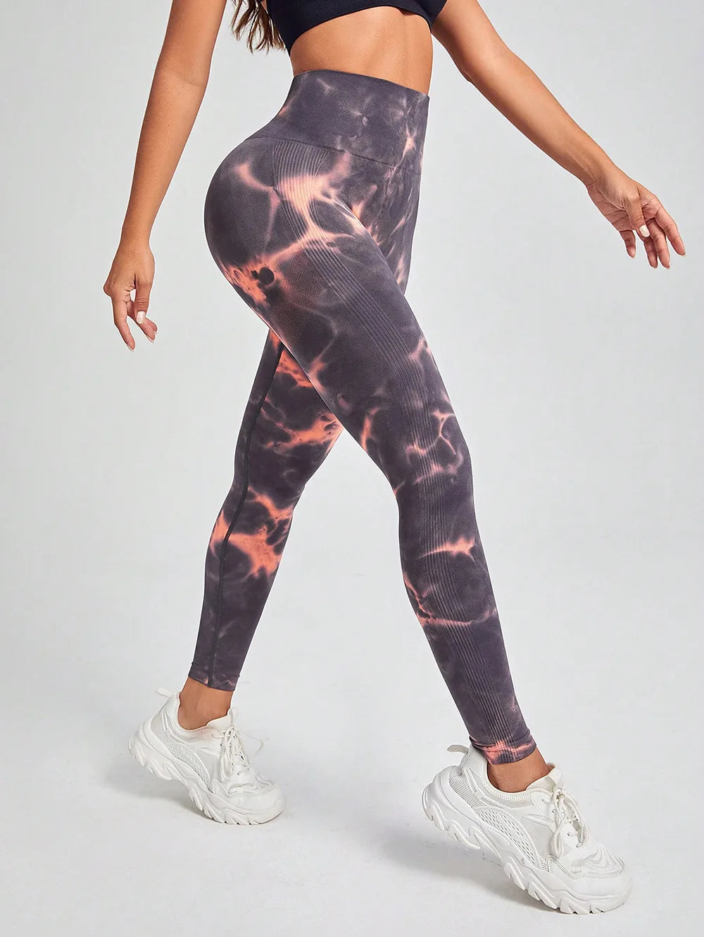 Leggings deportivas para mujer, pantalones de yoga sin costuras con estampado tie-dye de 47 colores, mallas para correr, fitness, cintura alta, para gimnasio y entrenamiento.
