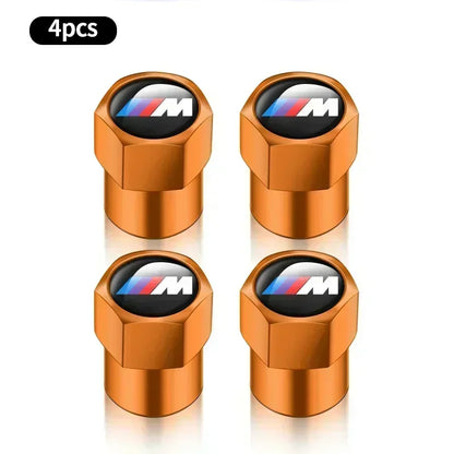 Juego de 4 tapas de válvula de aire para neumáticos de coche de metal para BMW M Performance E36 E60 E90 X2 X1 X3 X5 E46 E39 E70 M3 M5 M6