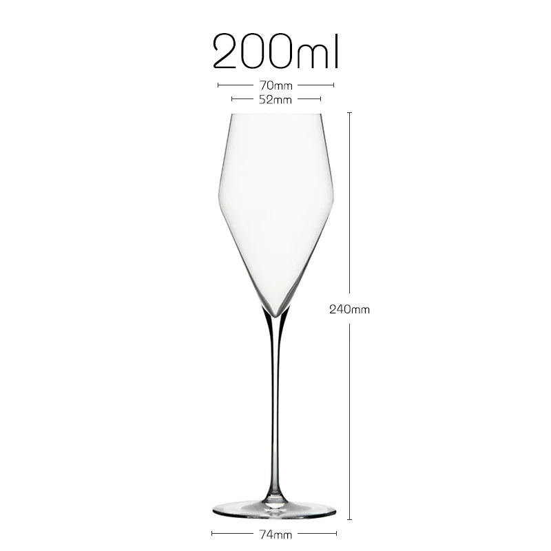 Copa de vino de cristal para banquetes de lujo estilo Zalto de JINYOUJIA, hecha a mano, extremadamente fina, artesanía magistral, copa clásica perfecta e impecable