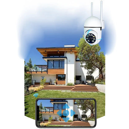 Cámaras de vigilancia WiFi, cámara IP HD 1080P, IR, visión nocturna a todo color, protección de seguridad, movimiento, audio bidireccional, cámara para exteriores