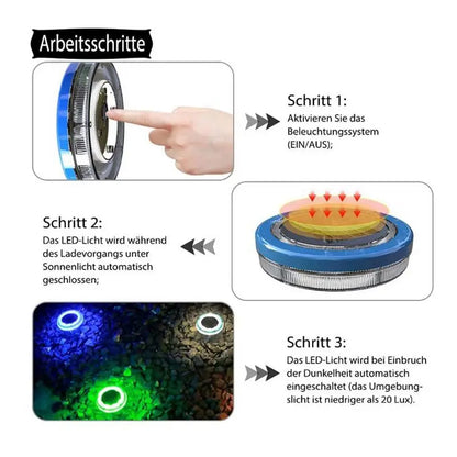 Luces solares para piscinas, IP68, LED flotantes y brillantes, resistentes al agua, de larga duración, para exteriores, para jardín.