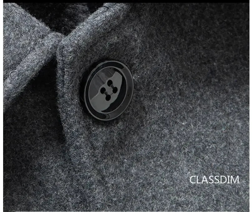 Abrigos de invierno para hombre, de lana y cachemir, con forro polar. Abrigos cálidos de invierno de alta calidad, estilo casual de negocios. Talla 4XL.