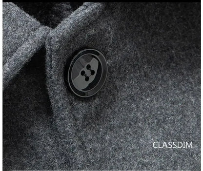 Abrigos de invierno para hombre, de lana y cachemir, con forro polar. Abrigos cálidos de invierno de alta calidad, estilo casual de negocios. Talla 4XL.