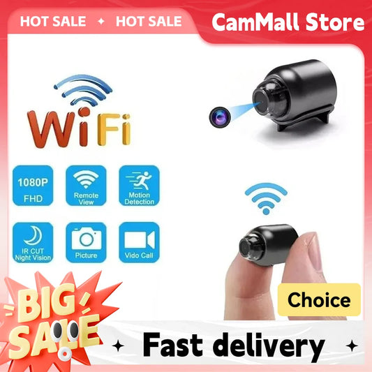 NUEVA minicámara X5 HD 1080P, compacta, con WIFI y función de grabación cíclica, ideal para acampar al aire libre en casa. ¡Oferta!
