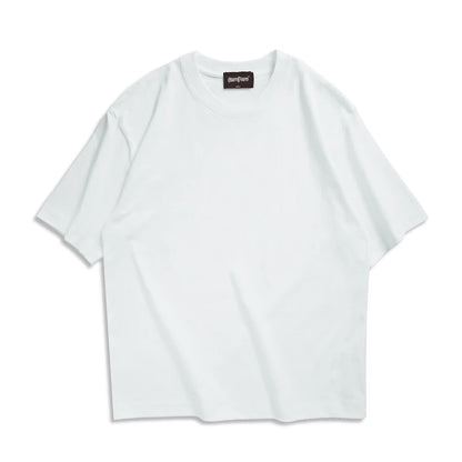 WAVLATII Camisetas de verano de gran tamaño para mujeres y hombres, camisetas casuales marrones para mujeres, camisetas de calle coreanas, camisetas unisex básicas sólidas para jóvenes y geniales