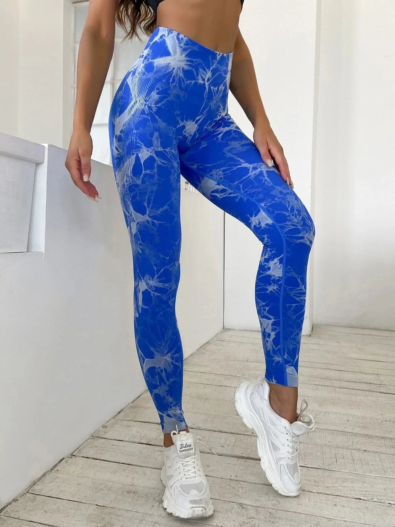 Leggings deportivas para mujer, pantalones de yoga sin costuras con estampado tie-dye de 47 colores, mallas para correr, fitness, cintura alta, para gimnasio y entrenamiento.