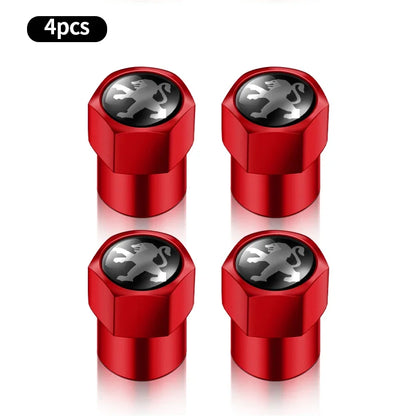 4 válvulas de vacío de acero inoxidable a prueba de explosiones para neumáticos, para Peugeot 308, 408, 508, RCZ, 208, 3008, 2008, 206, 207 y 307.