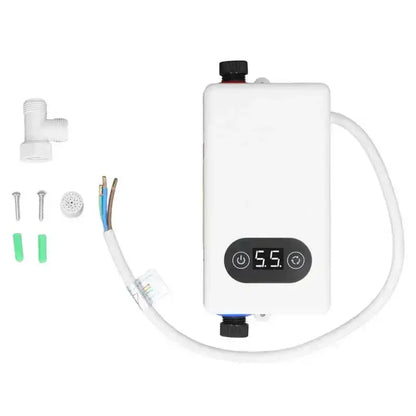 Calentador de agua eléctrico instantáneo con función de memoria, conversión de frecuencia y temperatura constante. 220 V, 4500 W.