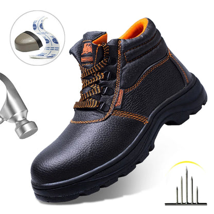 Calzado de trabajo, zapatos de protección, botas de seguridad impermeables para hombre, para construcción, antiperforación y antigolpes.
