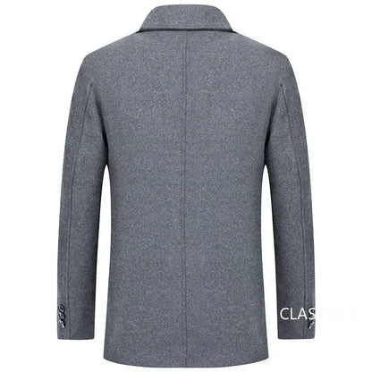 Abrigos de invierno para hombre, de lana y cachemir, con forro polar. Abrigos cálidos de invierno de alta calidad, estilo casual de negocios. Talla 4XL.