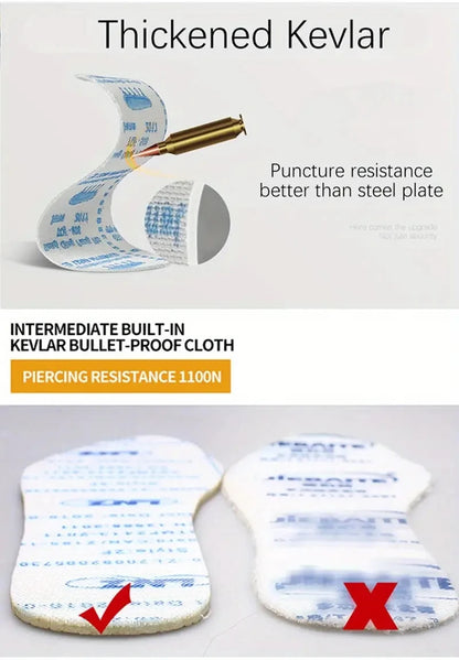 Zapatos de seguridad de caña alta con punta de acero para hombre y mujer, botas de seguridad indestructibles y antigolpes.