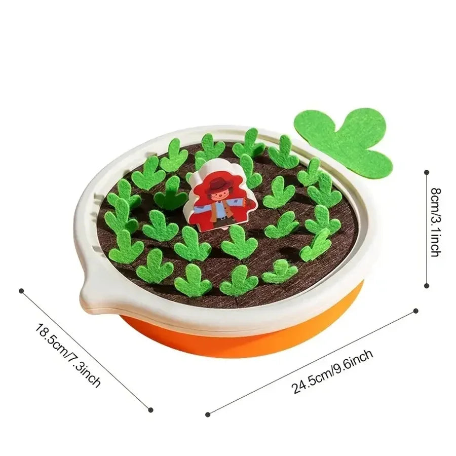 Juguetes Montessori para bebés, juguetes educativos para niños pequeños, juguetes de formas coloridas, juego de zanahorias para tirar, juguetes de conteo y descubrimiento para niños que aprenden.