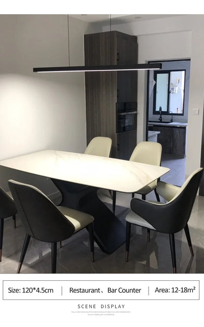 Lámpara de araña para comedor, lámpara nórdica moderna para mesa de comedor, lámpara de bar, luces para restaurante, luces de cocina, lámparas LED de tira para oficina.