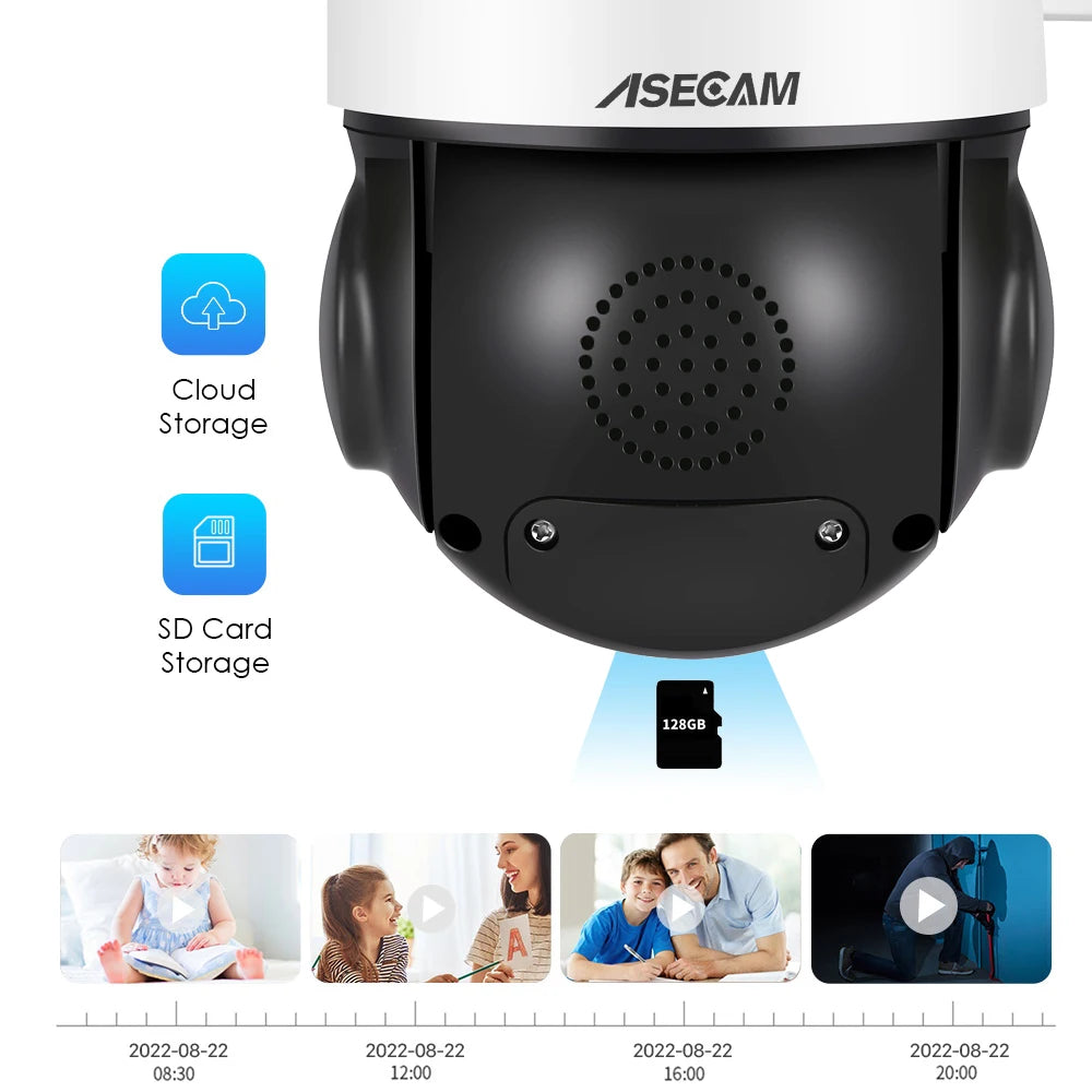 Cámara IP 4K PTZ con zoom óptico 30x, detección de vehículos, visión nocturna a color, PoE, seguridad, videovigilancia CCTV, compatible con Hikvision.