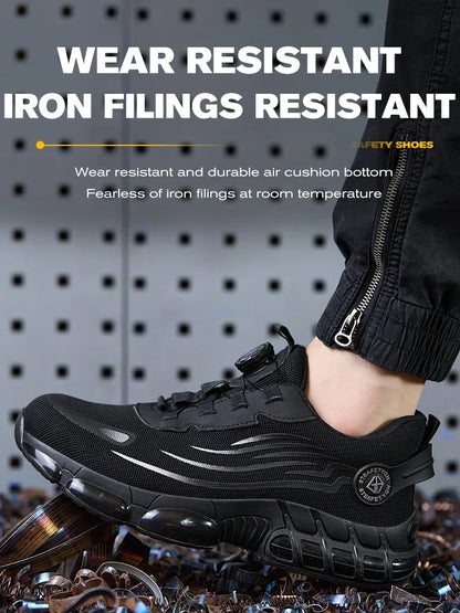 Work Safety Shoes Men Women Steel Toe Sneakers Air Cushion Indestructible Security Protection Safety Boots Size 47 48 Footwear
