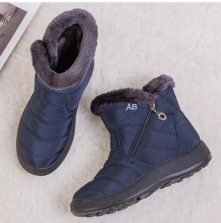 Botas de nieve para mujer, zapatos casuales para mujer, botines impermeables para mujer, botines ligeros de talla grande, botas de invierno para niñas