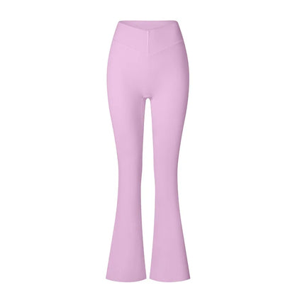 Conjunto de yoga para mujer: pantalones acampanados, ropa deportiva para gimnasio, top push-up de manga larga, estilo deportivo y sexy.