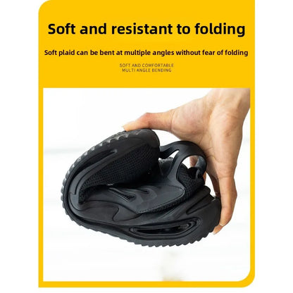 Tall Men's Anti Smashing and Anti Piercing Steel Toe Protective Safety Shoes Lightweight and Breathable Wear Resistant Durable