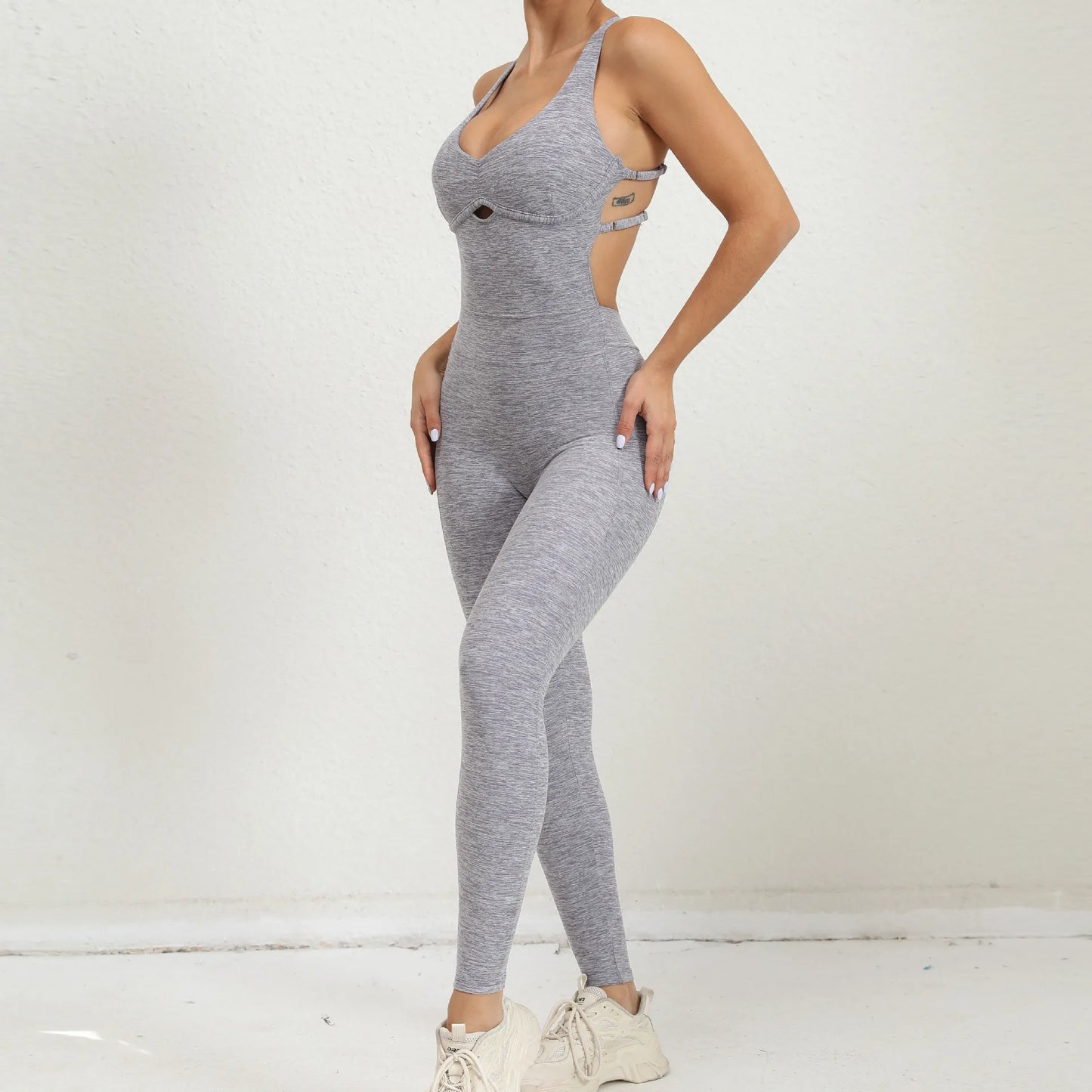 Women Gym Jumpsuit Female Yoga Set Workout One-piece Suit Women Sports Push Up Yoga Clothes Backless Activewear Fitness Set