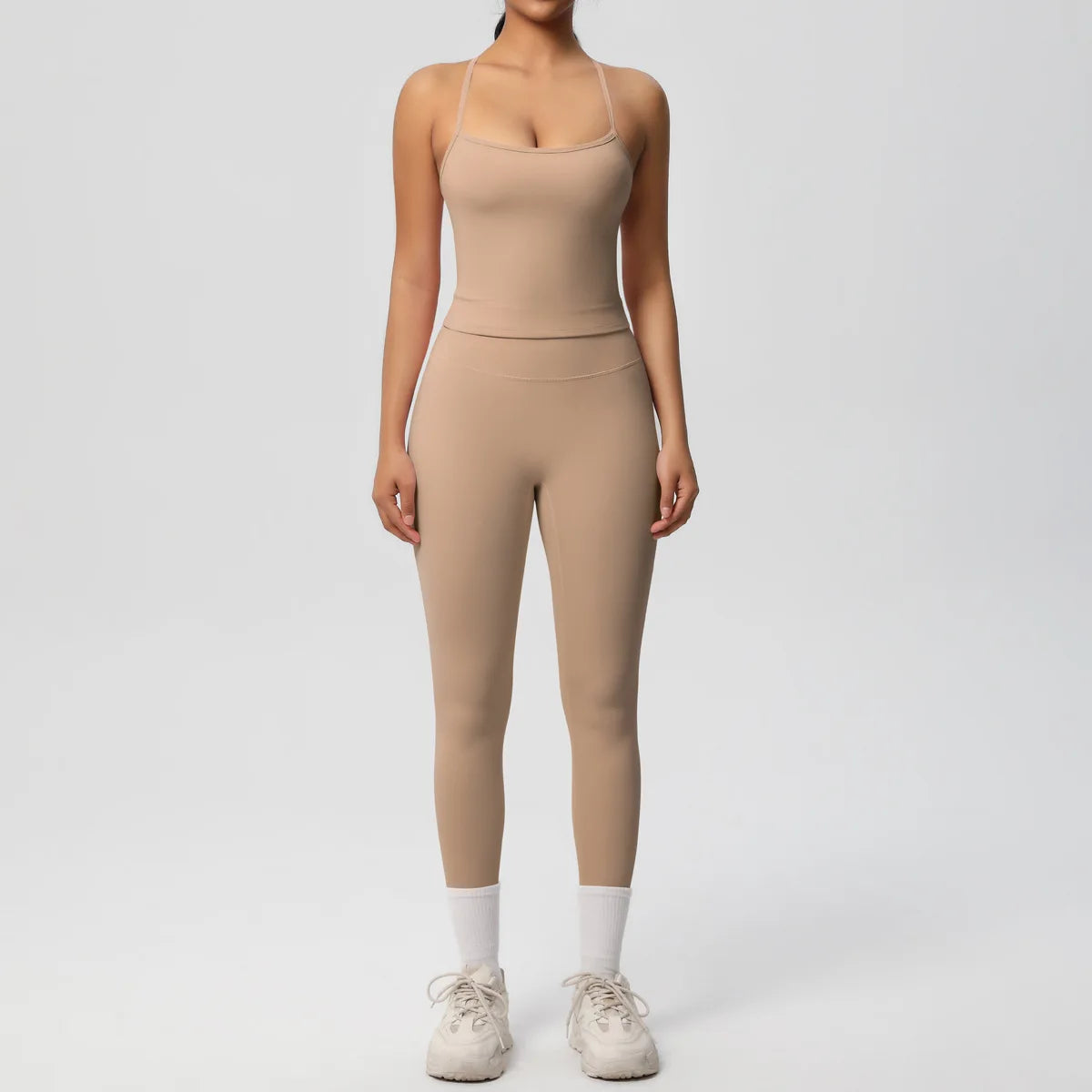 Conjunto de Ropa de Yoga para Mujer, Traje Deportivo, Ropa de Entrenamiento, Chaleco Deportivo sin Mangas, Conjunto de Gimnasio, Mono de Entrenamiento, Ropa Interior Deportiva, Ropa Deportiva