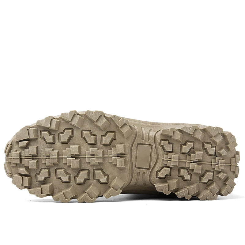 Botas tácticas antideslizantes para hombre, ideales para el desierto, senderismo, caza y trabajo. También sirven como botas de seguridad.