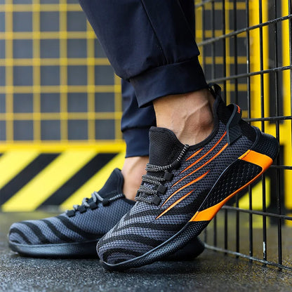 Zapatos de seguridad para hombre, zapatillas de trabajo antiperforación, calzado laboral indestructible, botas de trabajo ligeras para hombre, botas de seguridad.