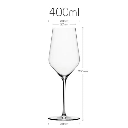 Copa de vino ligera de lujo estilo Burdeos, de estilo ultrafino, con tallos delgados, ideal para fiestas y bares.