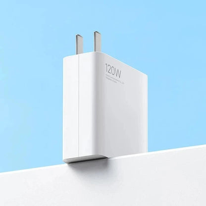 Cargador rápido original de la UE de 120 W para Xiaomi 10, Redmi K30 Pro/10X Pro, Poco F4 GT con cable tipo C.