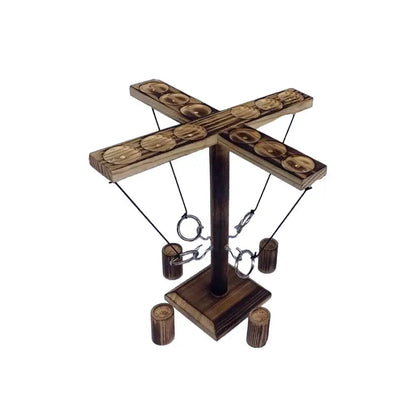Juegos de lanzamiento de aros para niños y adultos, juegos de beber para fiestas en casa, juegos de mesa de madera rápidos y portátiles, paquete de escalera de chupitos, bares al aire libre