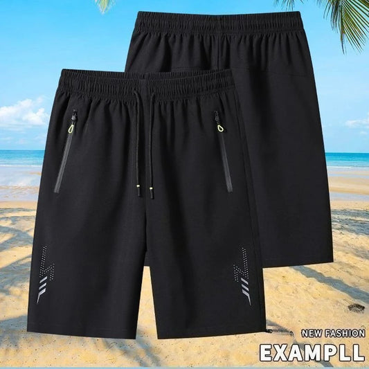 Pantalones cortos deportivos de verano para hombre, ropa deportiva moderna, pantalones cortos para correr, pantalones casuales, pantalones cortos para gimnasio, entrenamiento físico, pantalones cortos para correr, hombres, negro y gris