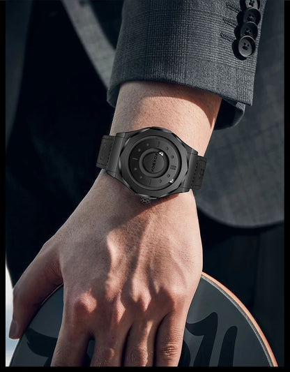 FOXBOX Reloj de negocios de lujo para hombre, resistente al agua hasta 30 m, diseño personalizado, correa de acero inoxidable, reloj de cuarzo para hombre, regalo de moda