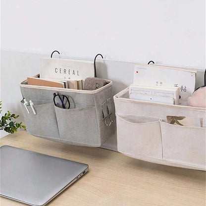 Organizador de almacenamiento para cama de bebé, estante de almacenamiento para mesita de noche, cesta de almacenamiento para dormitorio, cesta colgante para mesita de noche, cesta de almacenamiento para mesita de noche