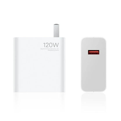 Cargador rápido original de la UE de 120 W para Xiaomi 10, Redmi K30 Pro/10X Pro, Poco F4 GT con cable tipo C.