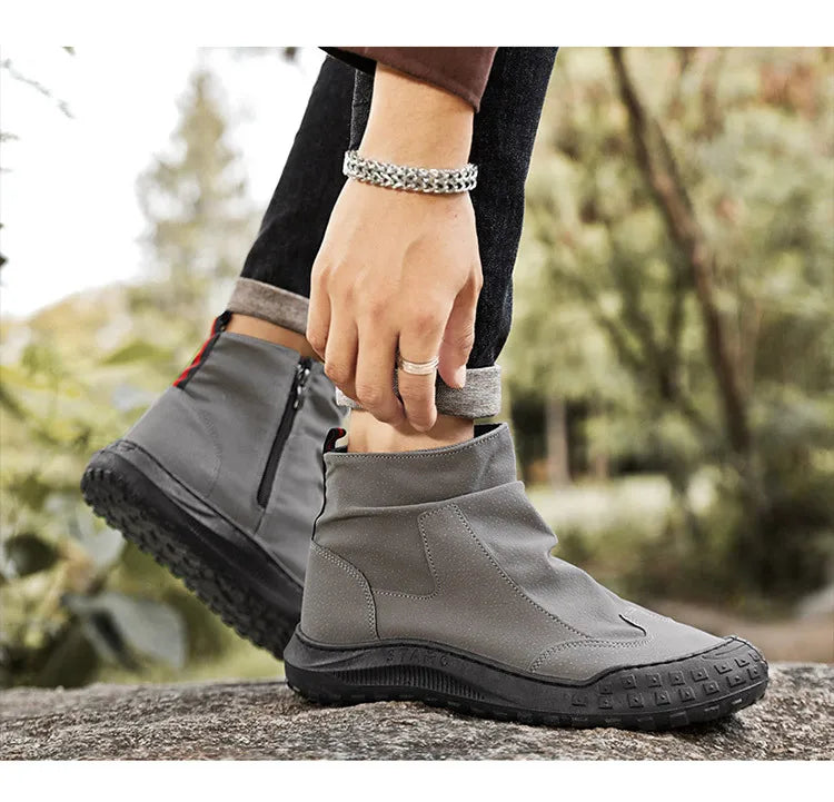 Botas Martin de caña alta para hombre, nuevo calzado de otoño, transpirables, de tendencia, versátiles, antideslizantes, para uso casual y laboral.