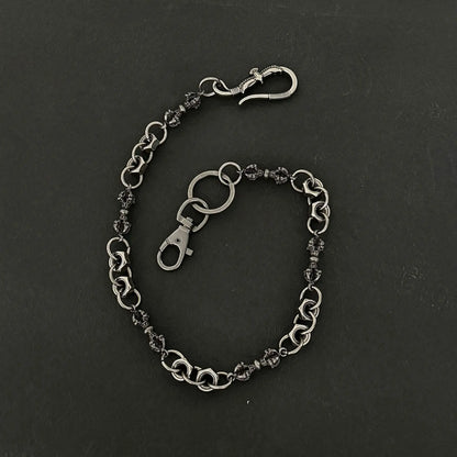 Cadenas para pantalones de hombre, cadena para pantalones, cinturón de mezclilla, cadena para billetera de motociclista, dije de águila para hombres, accesorios de hip hop, punk, gótico pesado
