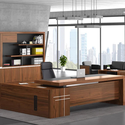 Escritorios de oficina minimalistas de diseño en forma de L, económicos y bonitos, organizadores de escritorios para computadora, muebles modernos
