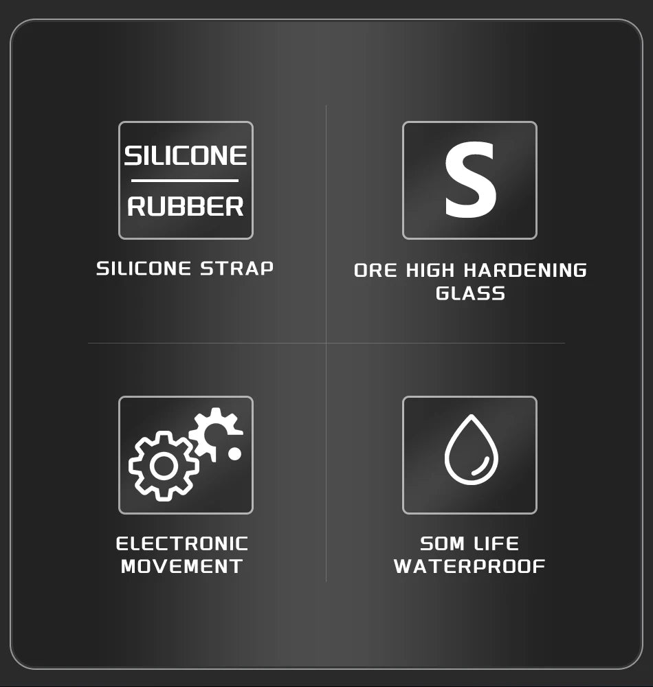 Nuevo reloj de pulsera de cuarzo original de lujo de la marca FOXBOX para hombre, reloj analógico digital resistente al agua de estilo militar a la moda para hombre