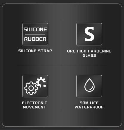 Nuevo reloj de pulsera de cuarzo original de lujo de la marca FOXBOX para hombre, reloj analógico digital resistente al agua de estilo militar a la moda para hombre