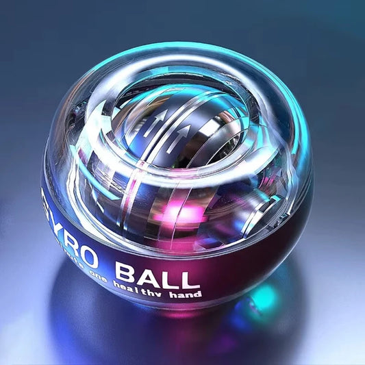 Pelota de entrenamiento de muñeca Powerball con LED, fortalecedor de muñeca, giroscopio de autoarranque para antebrazos, para fortalecer los músculos.