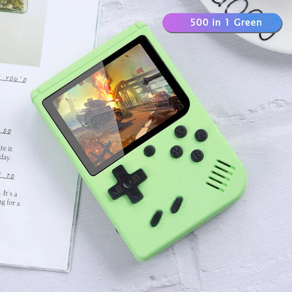 Consola de videojuegos portátil retro de 8 bits con pantalla LCD de 3,0 pulgadas y 400 juegos AV integrados, ideal como regalo para niños.
