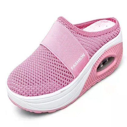 Sandalias de mujer, sandalias de cuña de moda, sandalias de fiesta para mujer, sandalias deslizantes, zapatillas de punta abierta, calzado sin cordones para mujer