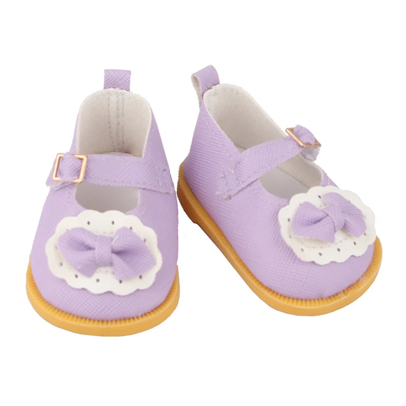 Accesorios para muñecas de color morado: equipaje, suéter, pijama, esterilla de yoga, zapatos, cámara y perchas para muñecas recién nacidas y americanas de 43 cm.