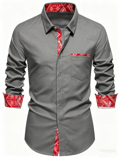 10 colors men's long sleeves, business trip, simple and stylish design, regular shirt, XS-6XL size, fast delivery