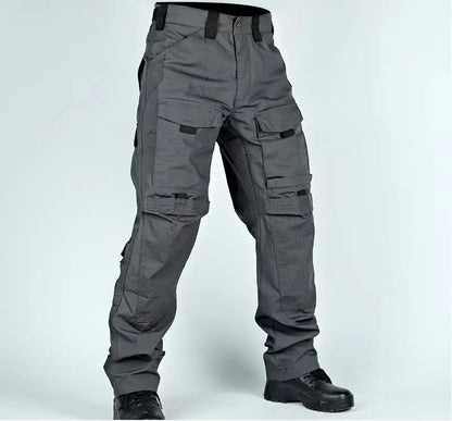 Tactical Cargo Pants Mens Multi-Pockets Wear-resistant Military Trousers Outdoor Training Hiking Fishing Casual Loose Pants Male
