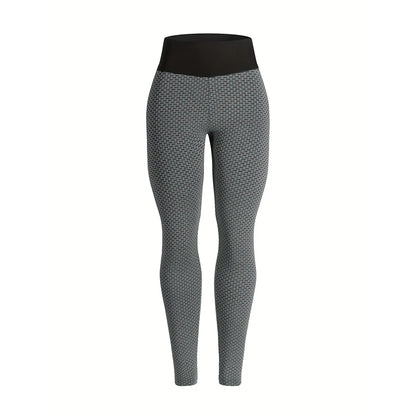 Women's High Waist Leggings Hip Lifting Honeycomb Yoga Pants