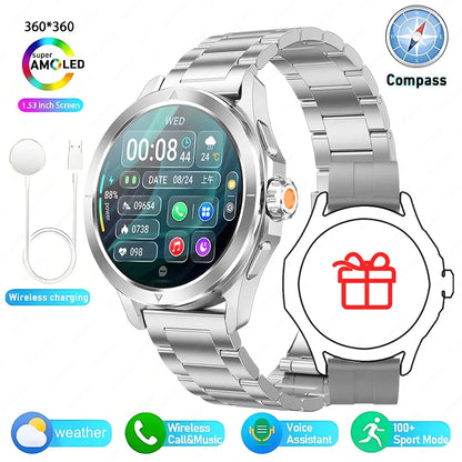 Reloj inteligente deportivo XIAOMI S4 Ultra con GPS para hombre, pantalla AMOLED HD, Bluetooth, llamadas, NFC, control del ritmo cardíaco, resistente al agua hasta 5 ATM