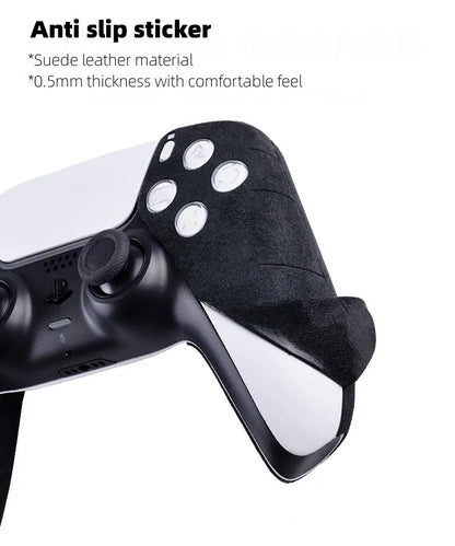Nuevos accesorios para el mando de PS5/DualSense Edge, de piel de ante, absorbente del sudor, suave al tacto, adhesivo antideslizante.